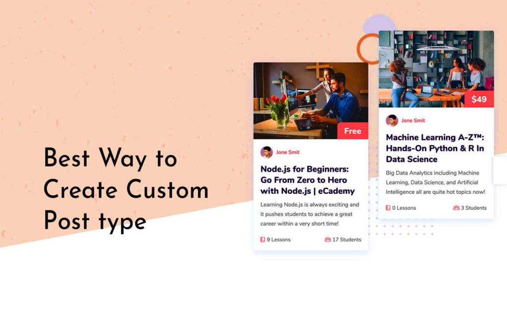 create WordPress custom post type